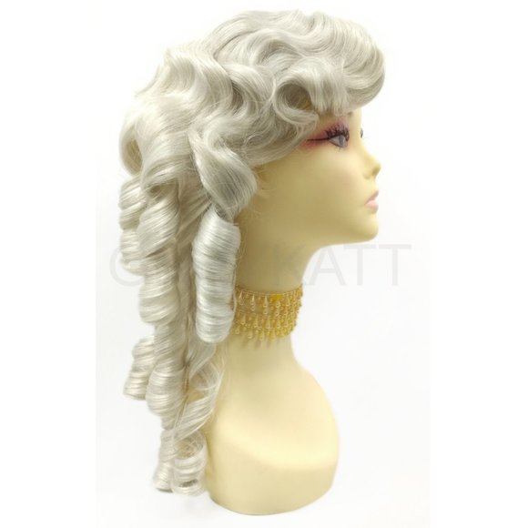 Gray Ringlet Colonial Unisex Wig main image 7